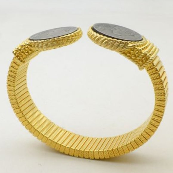 Judith Ripka Gold and Silver Twisted Rope Bracelet - Picture 7 of 10